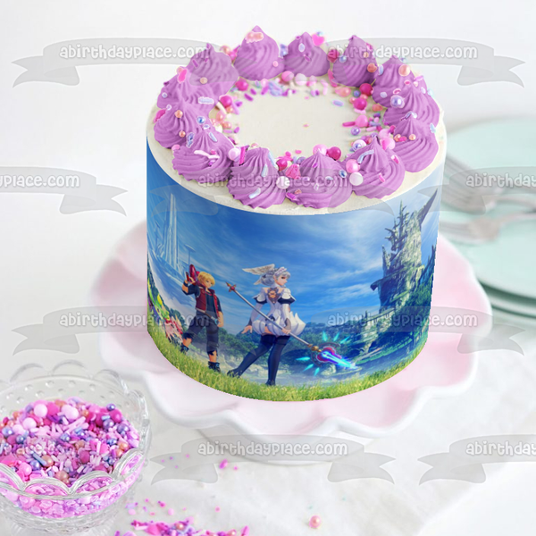 Xenoblade Chronicles Shulk Melia Edible Cake Topper Image ABPID51949