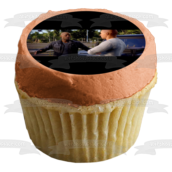 Fast and Furious Crossroads Dominic Toretto Roman Pearce Edible Cake Topper Image ABPID51960