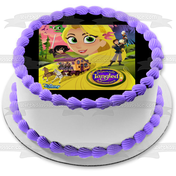 Rapunzel's Tangled Adventure Cassandra Pascal Flynn Edible Cake Topper Image ABPID52103