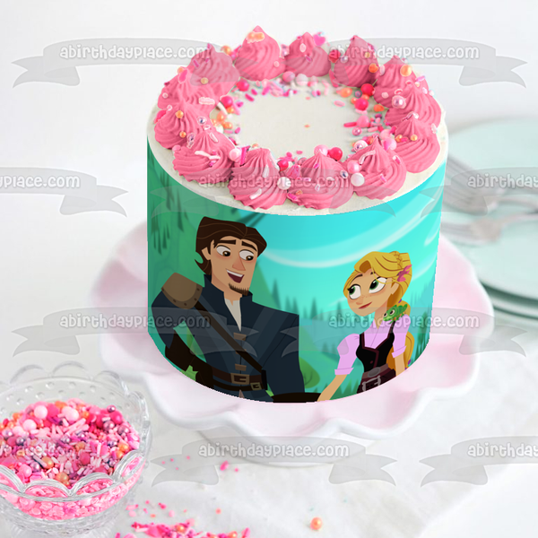 Rapunzel's Tangled Adventure Pascal Flynn Edible Cake Topper Image ABPID52104