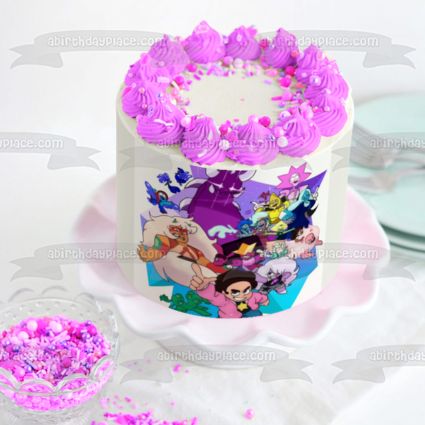 Steven Universe: Future Sapphire Amethyst Edible Cake Topper Image ABPID52115