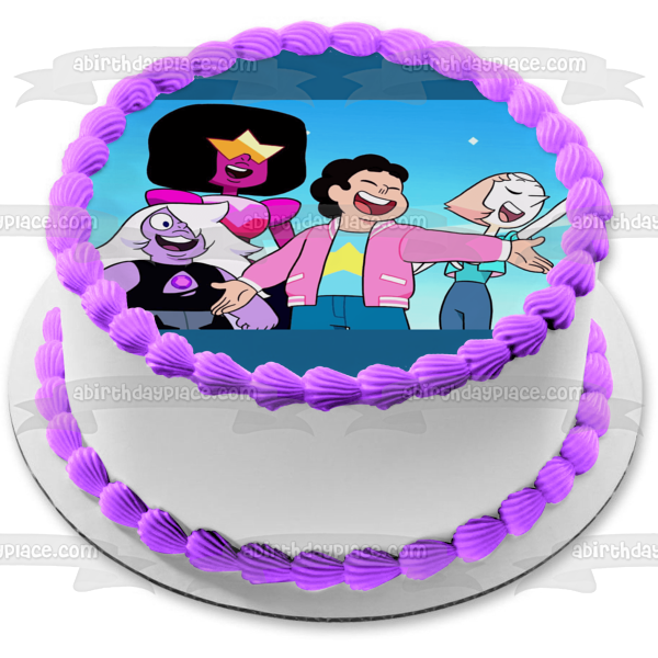 50+ Best Steven Universe Birthday Cake Ideas and Designs (2025) 41 Steven Universe: Future Garnet Amethyst Pearl Edible Cake Topper Image – A Birthday Place