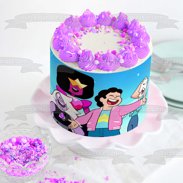 Steven Universe: Future Garnet Amethyst Pearl Edible Cake Topper Image ABPID52116