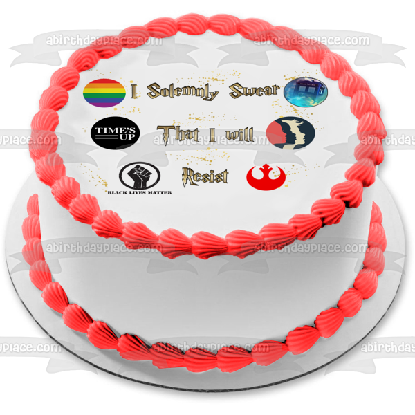 I Solemnly Swear That I Will Resist Edible Cake Topper Image Strips ABPID51982