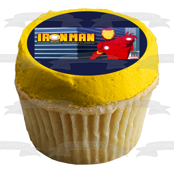 Imagen de decoración comestible para tarta Iron Man: Aventuras blindadas ABPID52421 