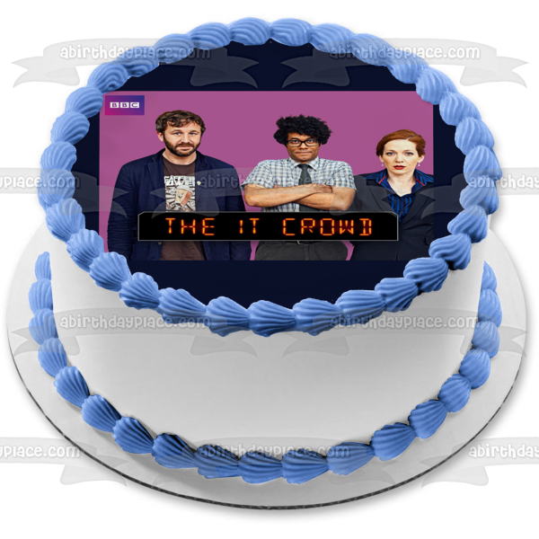 The It Crowd Roy Moss Jen Edible Cake Topper Image ABPID52182