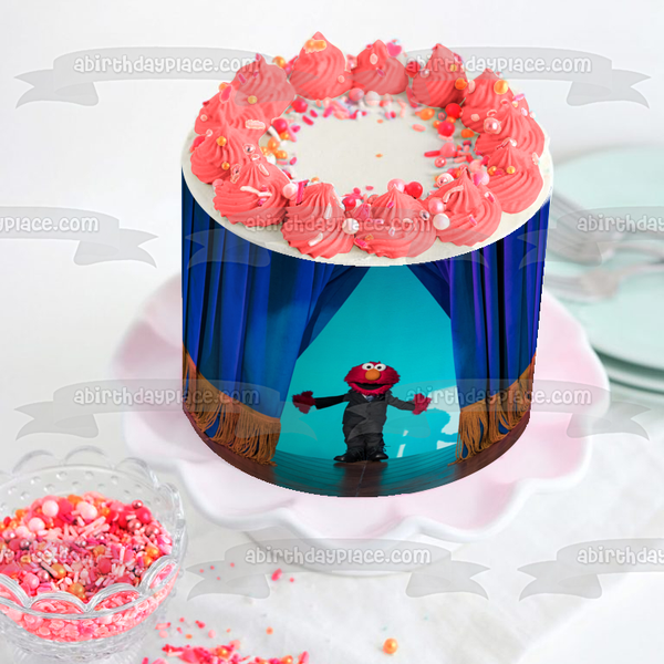 The Not-Too-Late Show with Elmo Elmo on Stage Edible Cake Topper Image ABPID52455
