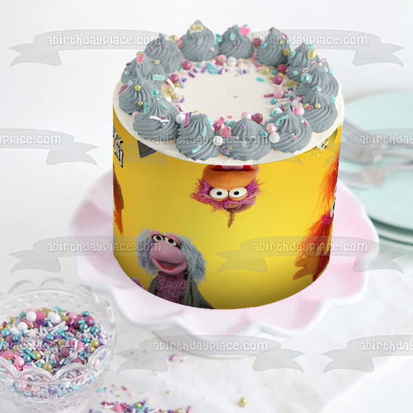 Fraggle Rock: Rock On! Red Fraggle Gobo Fraggle Monkey Fraggle Edible Cake Topper Image ABPID52470