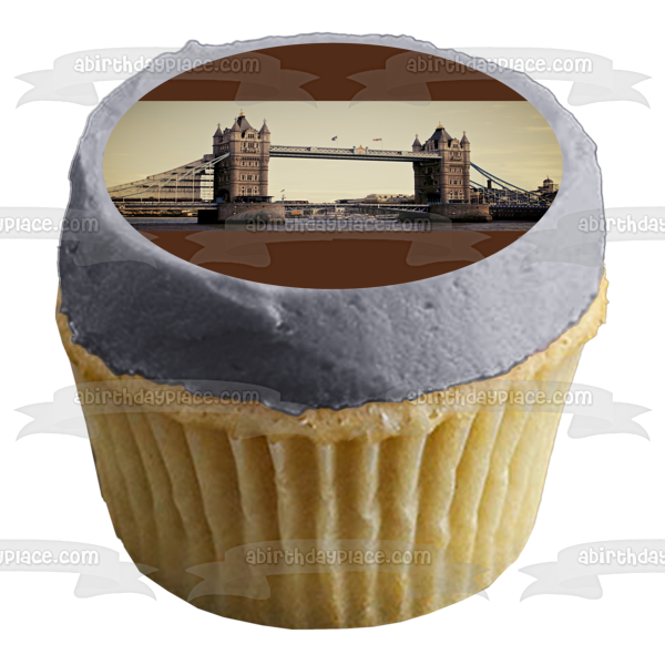 Tower Bridge London, England Edible Cake Topper Image ABPID52550