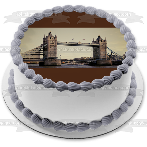 Tower Bridge London, England Edible Cake Topper Image ABPID52550