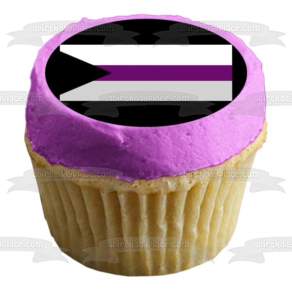 Demisexual Pride Flag Lgbtqia+ Lesbian Gay Bisexual Transgender Queer Intersex Asexual Demisexual Edible Cake Topper Image ABPID52290