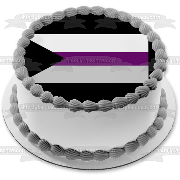 Demisexual Pride Flag Lgbtqia+ Lesbian Gay Bisexual Transgender Queer Intersex Asexual Demisexual Edible Cake Topper Image ABPID52290