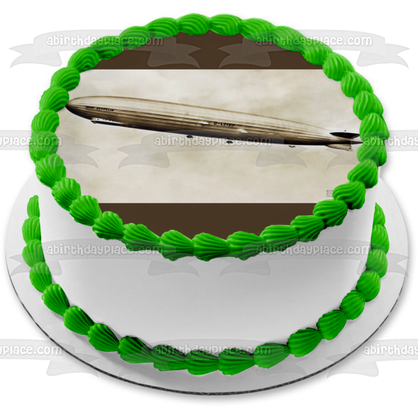 Rigid Airship Edible Cake Topper Image ABPID52559