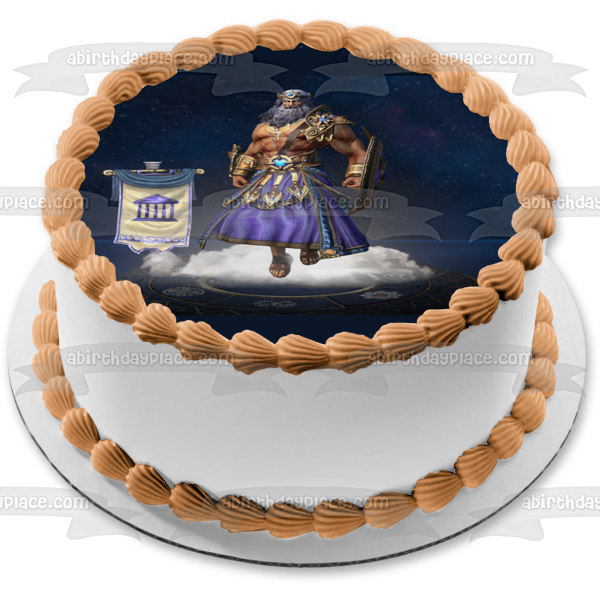 Smite Zeus Edible Cake Topper Image ABPID52312