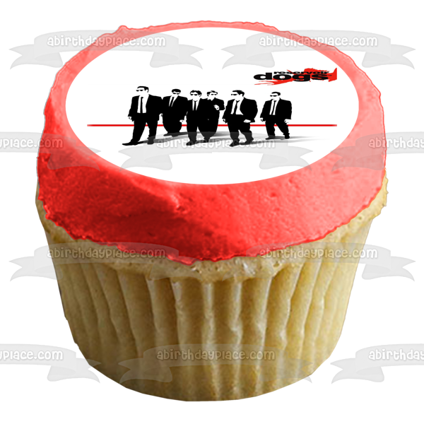 Reservoir Dogs Black and White Gangster Movie Edible Cake Topper Image ABPID52315