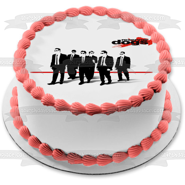 Reservoir Dogs Black and White Gangster Movie Edible Cake Topper Image ABPID52315