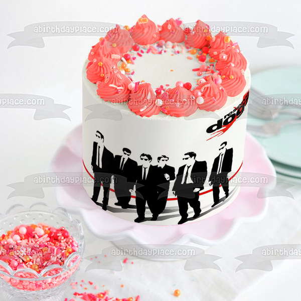 Reservoir Dogs Black and White Gangster Movie Edible Cake Topper Image ABPID52315