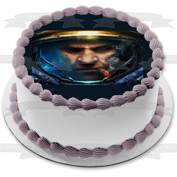 Starcraft PC Gaming Blizzard RTS Terran Marine Edible Cake Topper Image ABPID52635