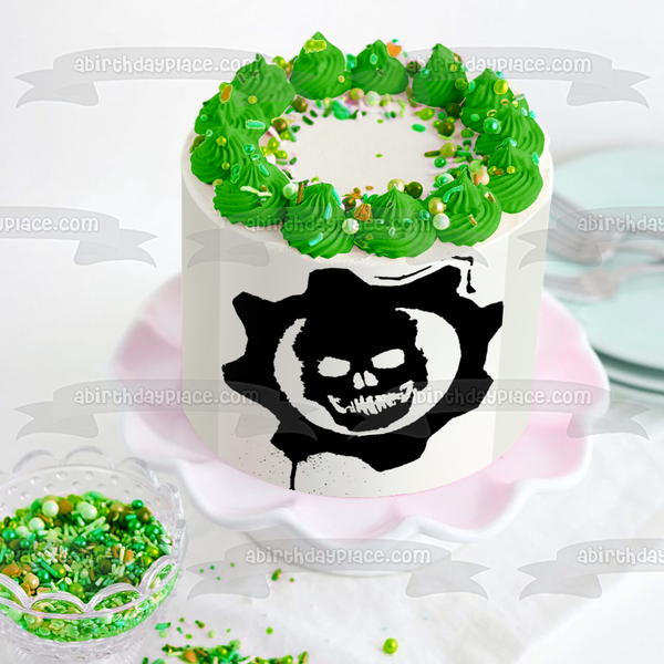 Gears of War Gaming FPS SciFi Shooter Edible Cake Topper Image ABPID52643