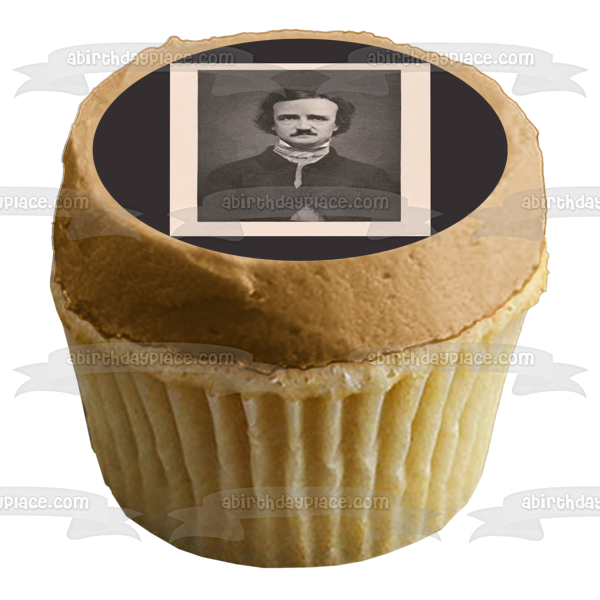 Edgar Allan Poe Literature Poetry Classic Author Edible Cake Topper Image ABPID52652