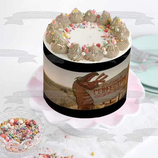 Tremors Film TV Show Graboids Sign Edible Cake Topper Image ABPID52961