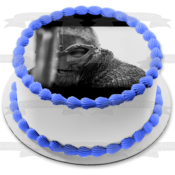 Viking Warrior Sword Norse Soldier Edible Cake Topper Image ABPID52742