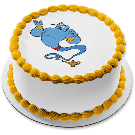 Genie of the Lamp Aladdin Robin Williams Disney Animated Edible Cake Topper Image ABPID52797