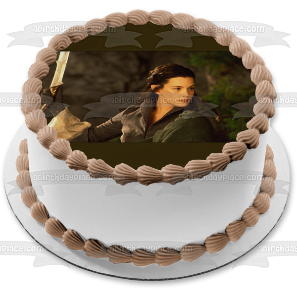 Arwen Elf Lord of the Rings Fantasy Movie Edible Cake Topper Image ABPID52862
