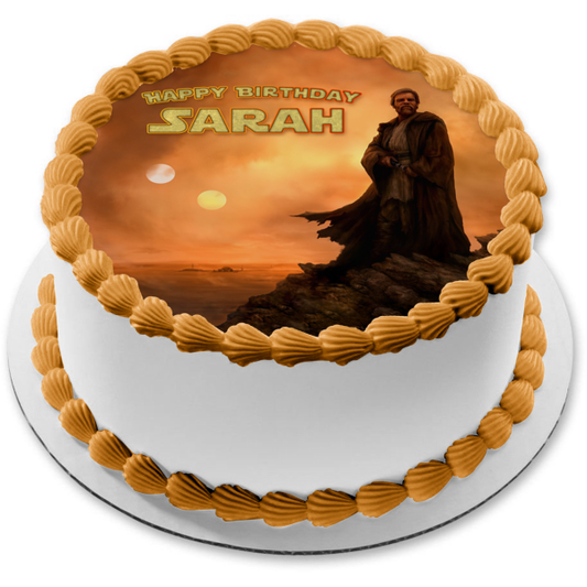 Obi-Wan Kenobi Tattooine Edible Cake Topper Image ABPID56446