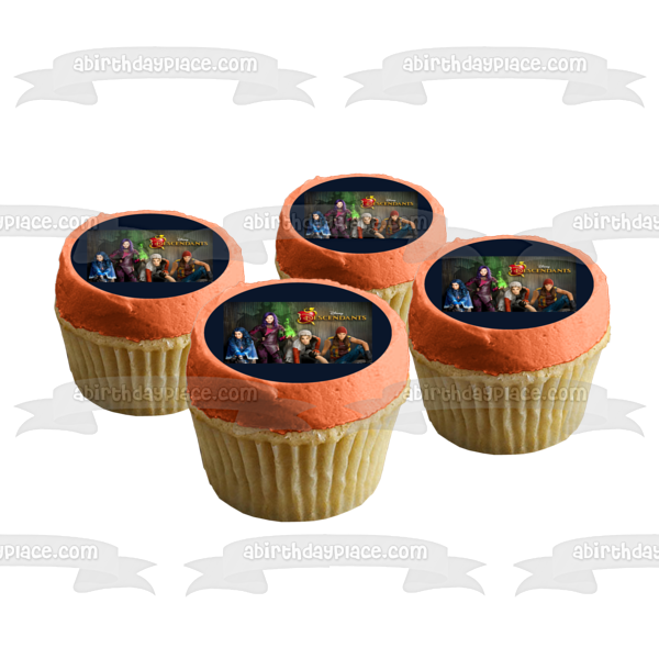 Disney Descendants Carlos Jay Evie Mal Edible Cake Topper Image ABPID53189