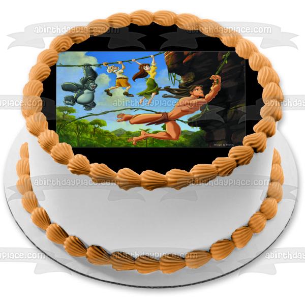 Disney Tarzan Turk Jane Professor Jungle Edible Cake Topper Image ABPID53191