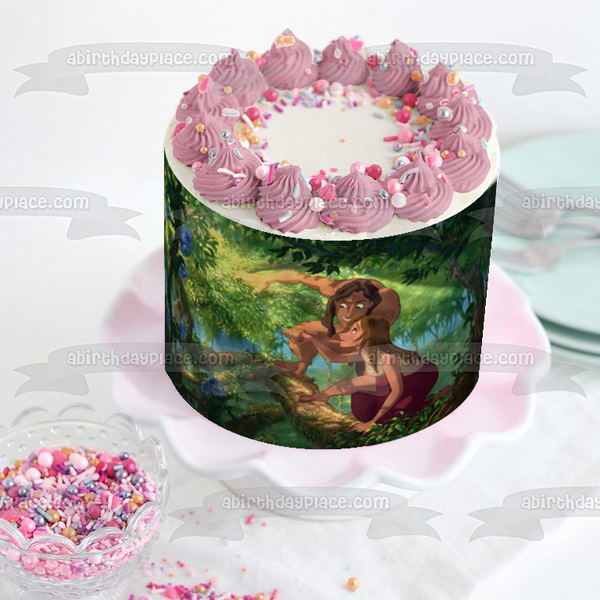 Disney Tarzan Jane Jungle Animation Movie Edible Cake Topper Image ABPID53192