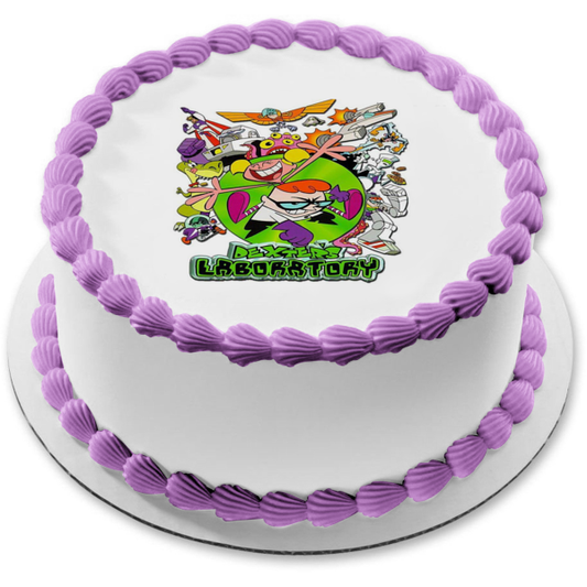 Dexters Laboratory Cartoon Network TV Show Poster Dee Dee Edible Cake Topper Image ABPID53201