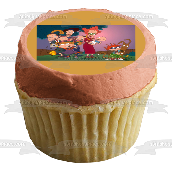 Nickelodeon Rugrats Animated Cartoon Tommy Chuckie Angelica Phil Lil Edible Cake Topper Image ABPID53328