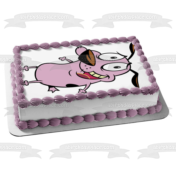 Courage the Cowardly Dog Cartoon Network Animated TV Show Edible Cake Topper Image ABPID53205