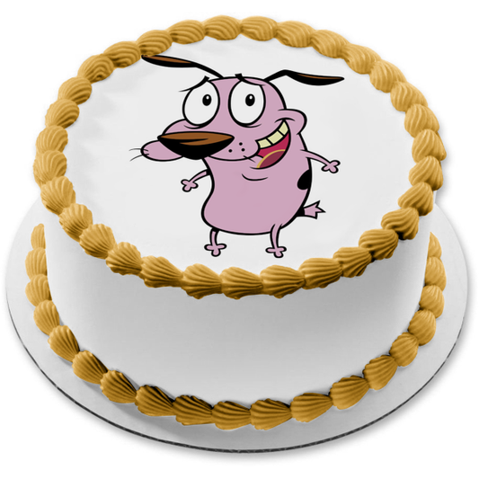 Coraje el perro cobarde Cartoon Network programa de televisión animado adorno comestible para tarta imagen ABPID53205 