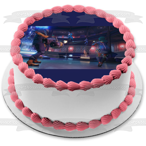 Hyper Scape Ubisoft Video Game Multiplayer Battle Royale Shooter Edible Cake Topper Image ABPID53344