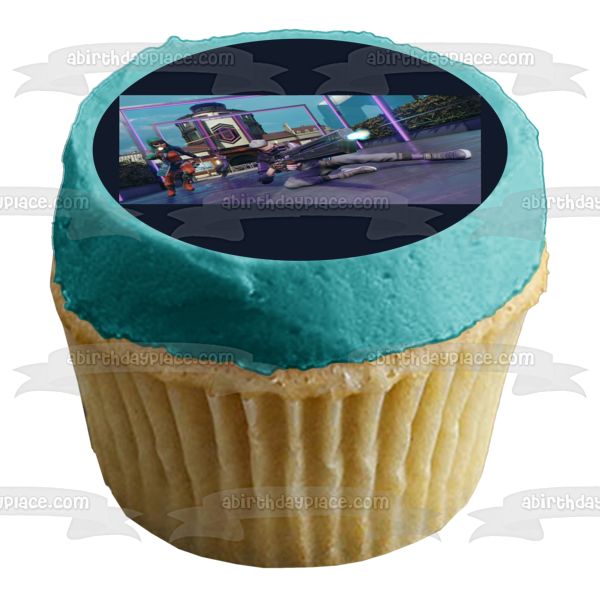 Ubisoft Hyper Scape Multiplayer Battle Royale Shooter Video Game Edible Cake Topper Image ABPID53346