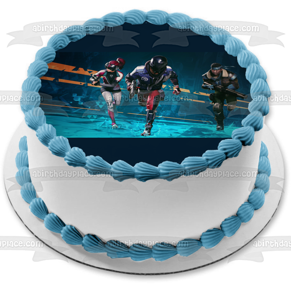 Ubisoft Hyper Scape Multiplayer Battle Royale Shooter Video Game Edible Cake Topper Image ABPID53347