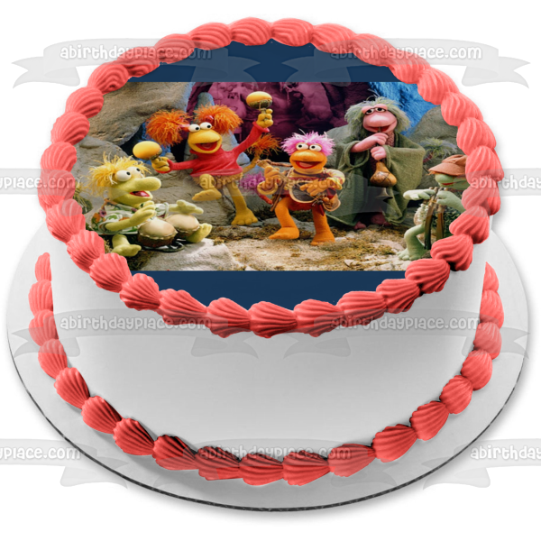 Fraggle Rock TV Show Gobo Moke Red Wembley Boober Classic Vintage Puppet Edible Cake Topper Image ABPID53350