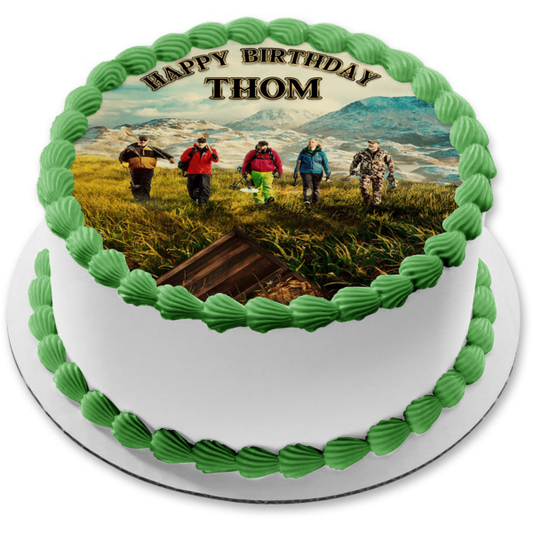 Pirate Gold of Adak Islands and Mountains In Alaska Treasure Edible Cake Topper Image ABPID56449