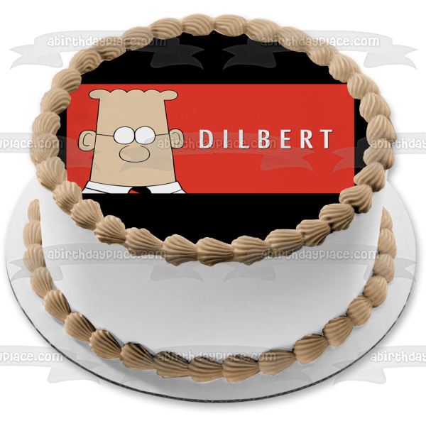 Dilbert Comic Cartoon TV Show Office Humor Edible Cake Topper Image ABPID53234