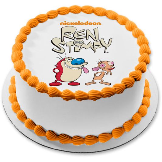 Nickelodeon Ren and Stimpy Animated Cartoon TV Show Edible Cake Topper Image ABPID53236