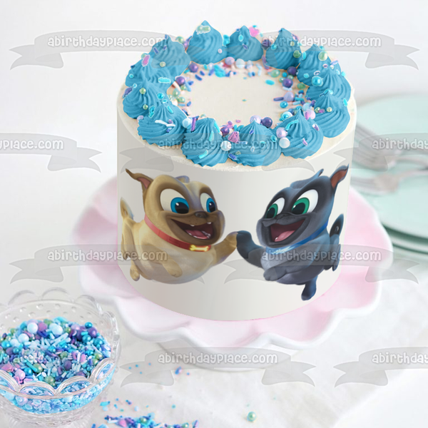 Disney Puppy Dog Pals Bingo Rolly Animated TV Show Edible Cake Topper Image ABPID53268
