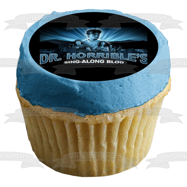 Dr. Horrible's Sing-Along Blog Musical Comedy Movie Poster Captain Hammer Edible Cake Topper Image ABPID53272