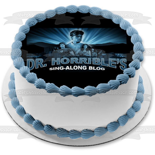 Dr. Horrible's Sing-Along Blog Musical Comedy Movie Poster Captain Hammer Edible Cake Topper Image ABPID53272