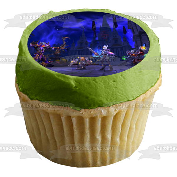 World of Warcraft Night Elf Worgen Draenei Dwarf Edible Cake Topper Image ABPID53394