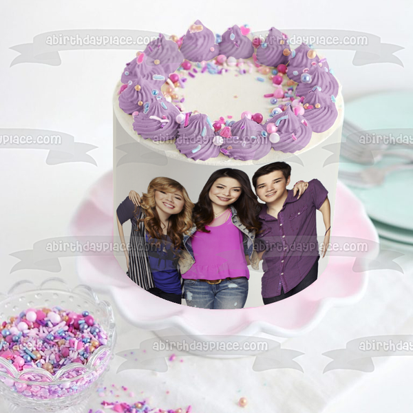 Nickelodeon I Carly Sam Freddie TV Show Characters Edible Cake Topper Image ABPID53277
