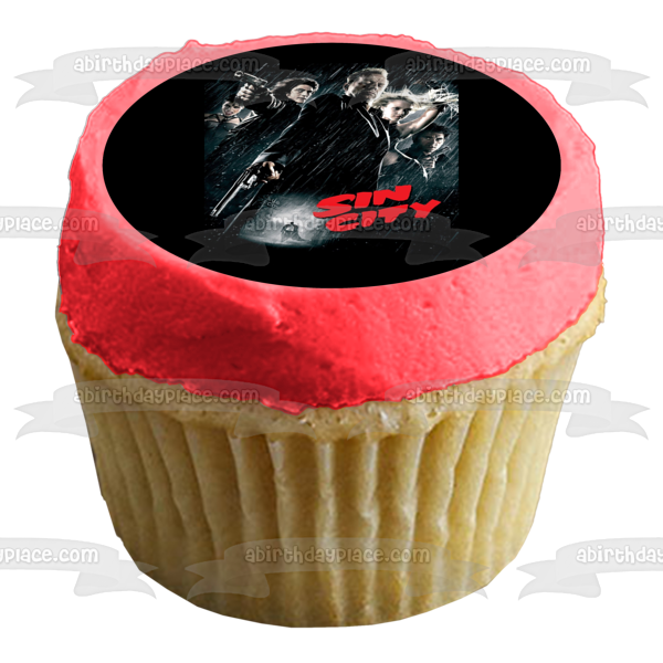 Sin City Frank Miller Comic Movie Poster Dark Horse Comics John Hartigan Edible Cake Topper Image ABPID53278