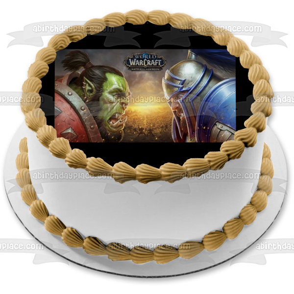 World of Warcraft Battle for Azeroth Thrall Edible Cake Topper Image ABPID53398